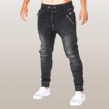 מכנס דמוי ג'ינס סטרץ’ קלאסי SlimBlue